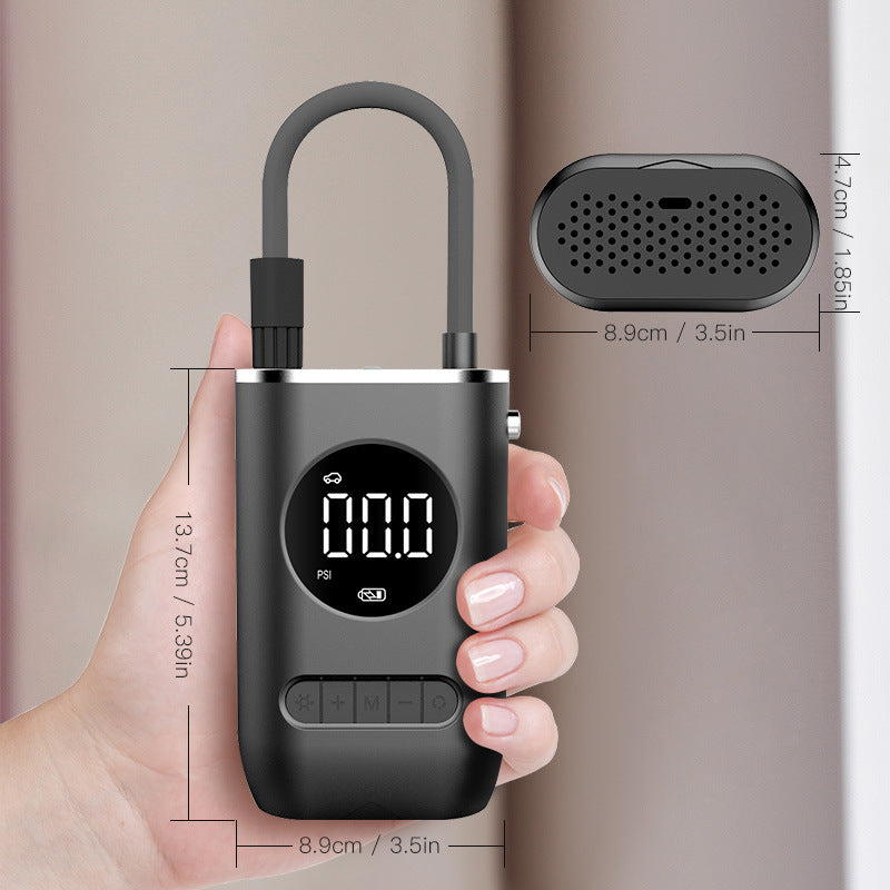 Nouvelle pompe de gonfleur portable de voiture Mini pneu électrique de vélo Charge sans fil portable Super pompe de gonflage de voiture