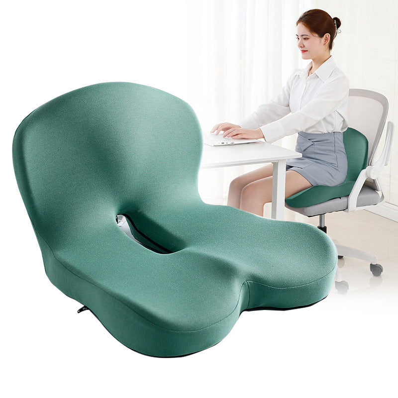 Coussin intégré en coton à mémoire de forme, coussin intégré pour dossier, coussin d'étudiant, coussin de chaise de bureau, coussin de protection de la taille de voiture, coussin de pet