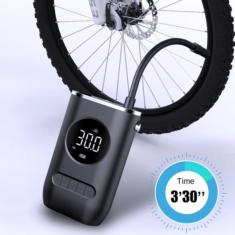 Nouvelle pompe de gonfleur portable de voiture Mini pneu électrique de vélo Charge sans fil portable Super pompe de gonflage de voiture