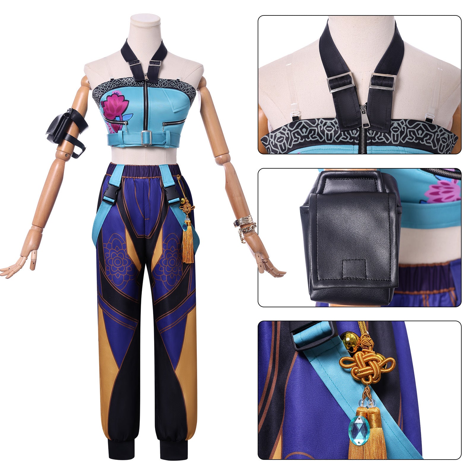 New K-pop Idol Group Cosplay Costume, Hunter Girl Group Cosplay Outfit, Lumina Mirazoe Costume