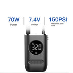 Nouvelle pompe de gonfleur portable de voiture Mini pneu électrique de vélo Charge sans fil portable Super pompe de gonflage de voiture