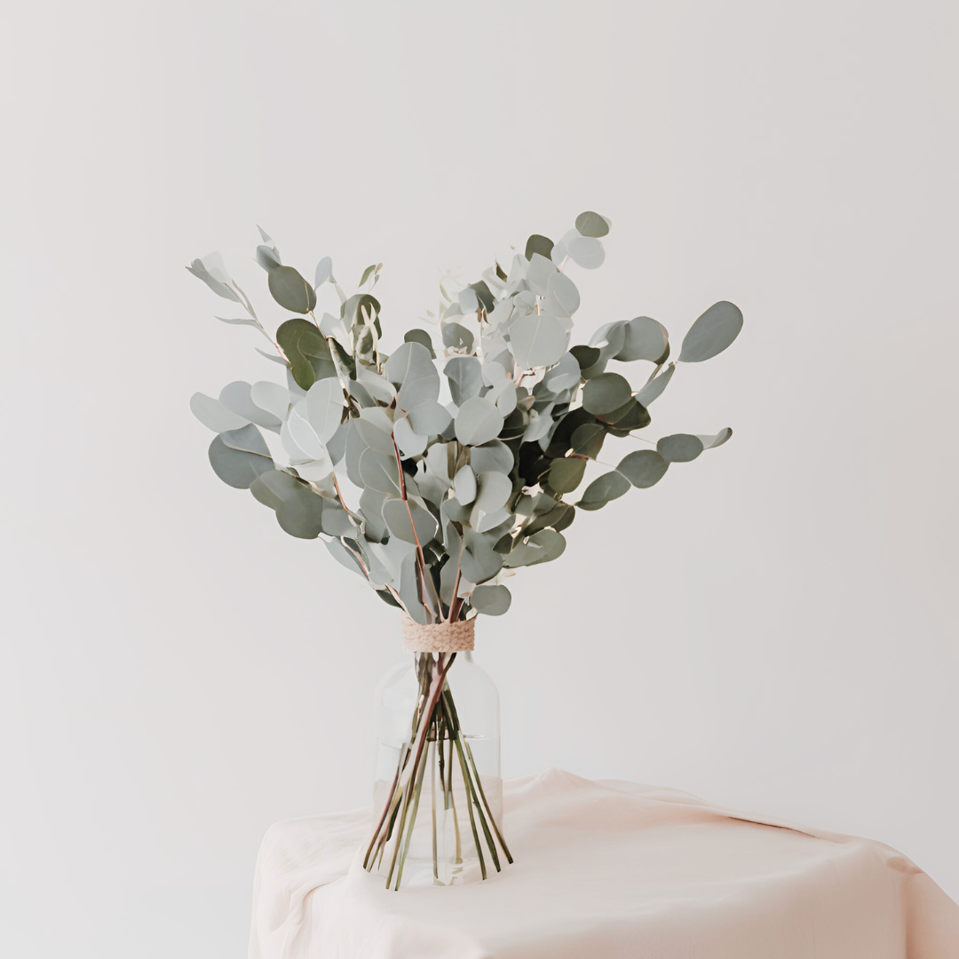 Fondant parfumé artisanal Eucalyptus avec des notes fraîches d’eucalyptus et réconfortantes de musc.