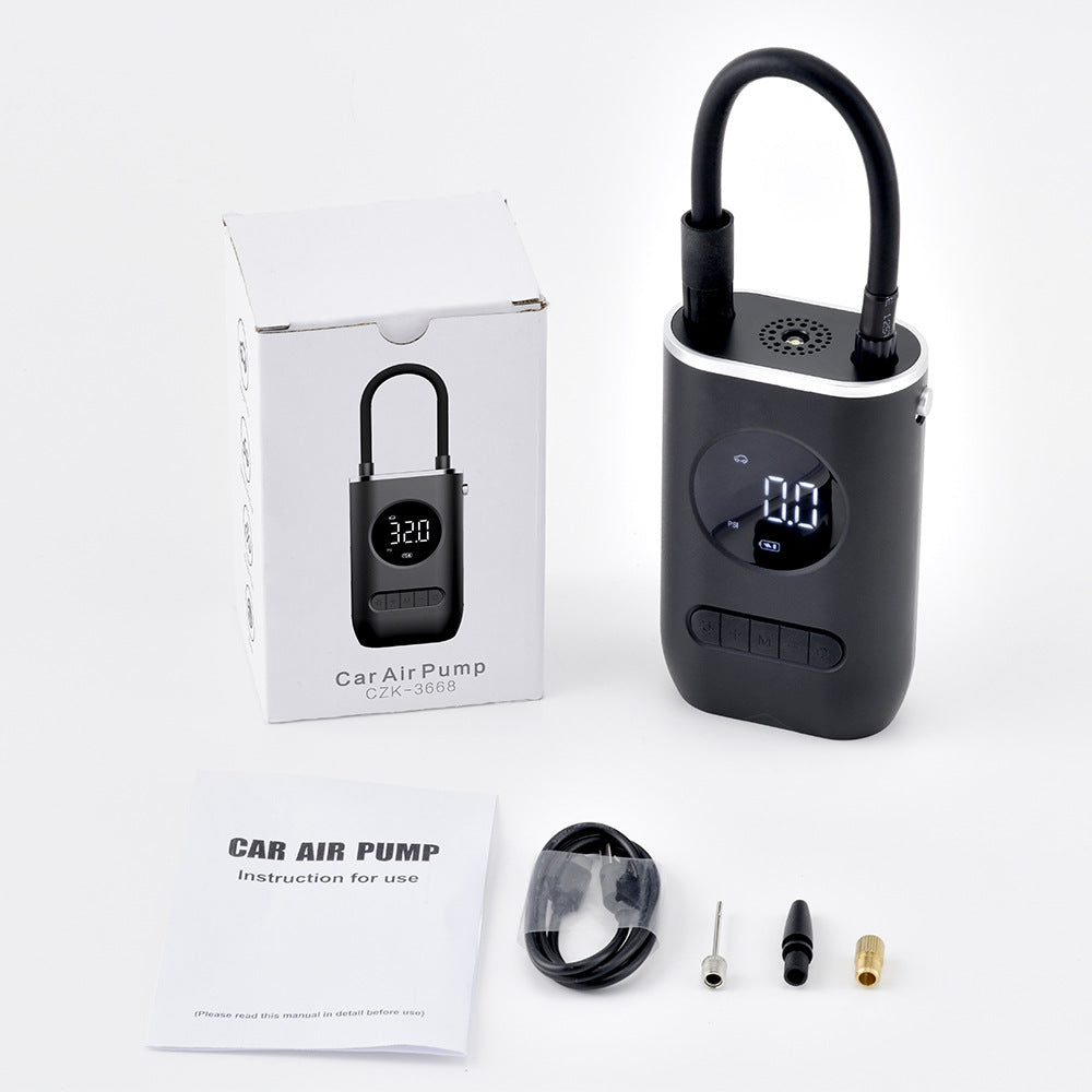 Nouvelle pompe de gonfleur portable de voiture Mini pneu électrique de vélo Charge sans fil portable Super pompe de gonflage de voiture