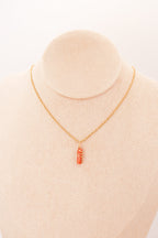 Pendentif | Mini piliers en Jade "Fleurs de prunier"