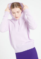 Sweat à capuche cachemire lilas femme - MIA 16