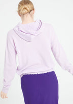 Sweat à capuche cachemire lilas femme - MIA 16